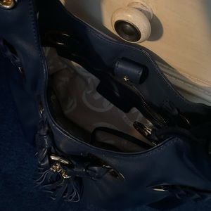 Michael Kors navy blue shoulder bag